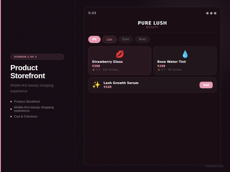Pure Lush Beauty screenshot 1
